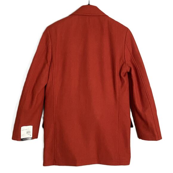 Lauren Ralph Lauren Men's 36S Classic Fit Double-Breasted Overcoat Orange NEW - Picture 4 of 11